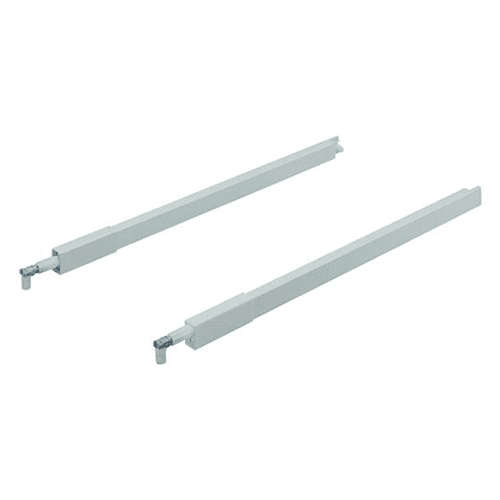 Blum Tandembox Rectangular Center Gallery Rail, Gray, 16 - Sleek and functional drawer hardware for your home.