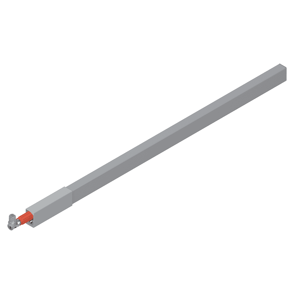 550mm Right-Hand Longside Gallery Rail, Gray Main - Image