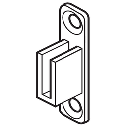 White Metafile Rail Support Cover for Blum - Image 2