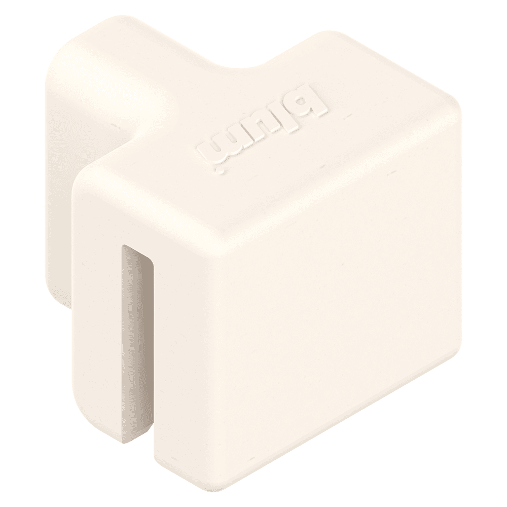 Blum Metafile Lateral Bracket in White - Installation Example