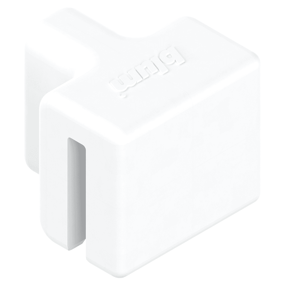 Blum Metafile Lateral Bracket in White - Front View