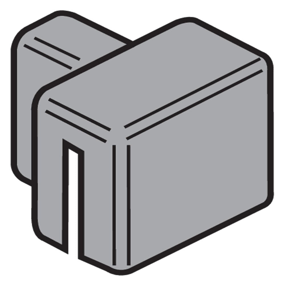 Blum Metafile Lateral Bracket in White - Side View