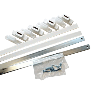 Blum Metafile 22" Hanging Rail Set in White - Product Image 1