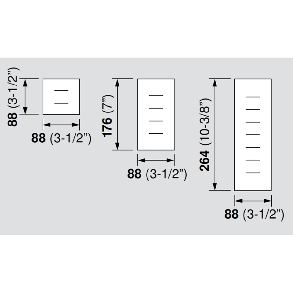3-7/16" Single Orga-Line Tray, Stainless Steel - Alt Image 1