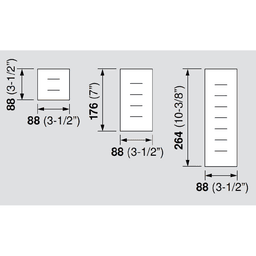 3-7/16" Single Orga-Line Tray, Stainless Steel - Alt Image 1