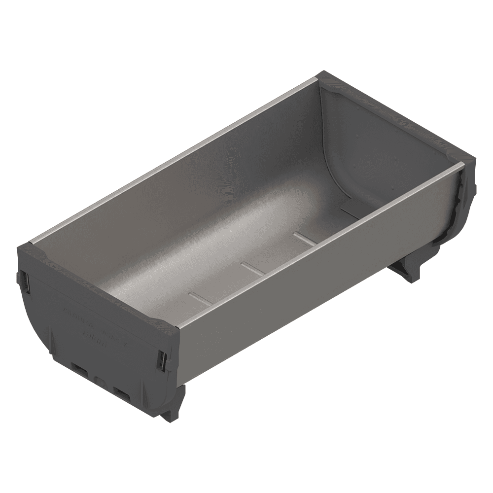 3-7/16" Double Orga-Line Tray, Stainless Steel - Main Image