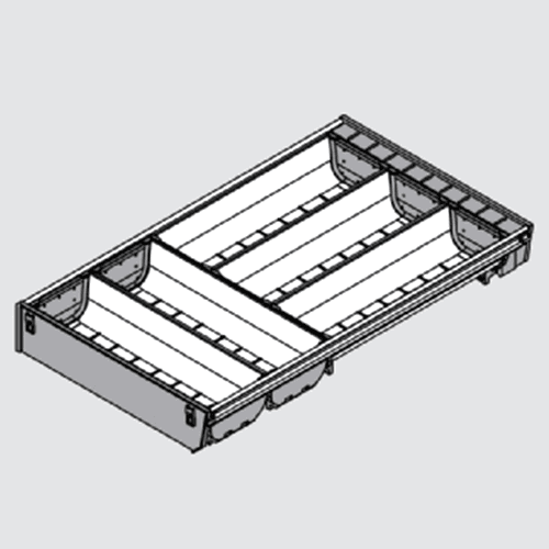 Customizable drawer with Blum Orga-Line Cutlery Tray