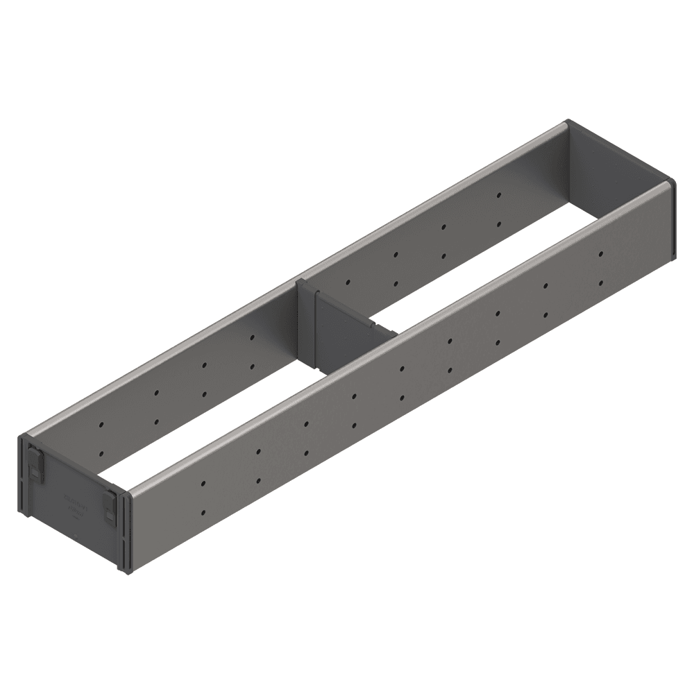 Blum's single tiered utensil divider set for kitchen organization