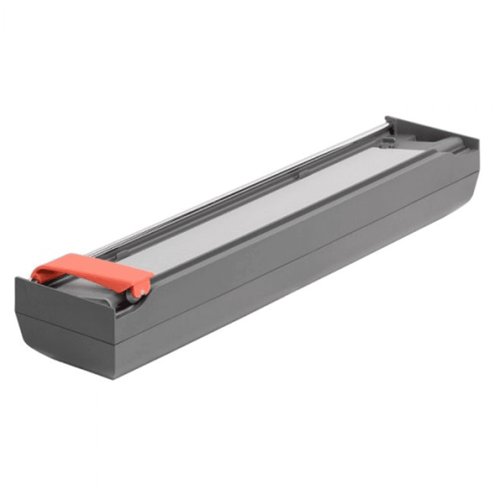 Blum Orga-Line Wrap Dispenser, Gray/White, 16-3/16 - Dispenser fitting into existing ORGA-LINE set