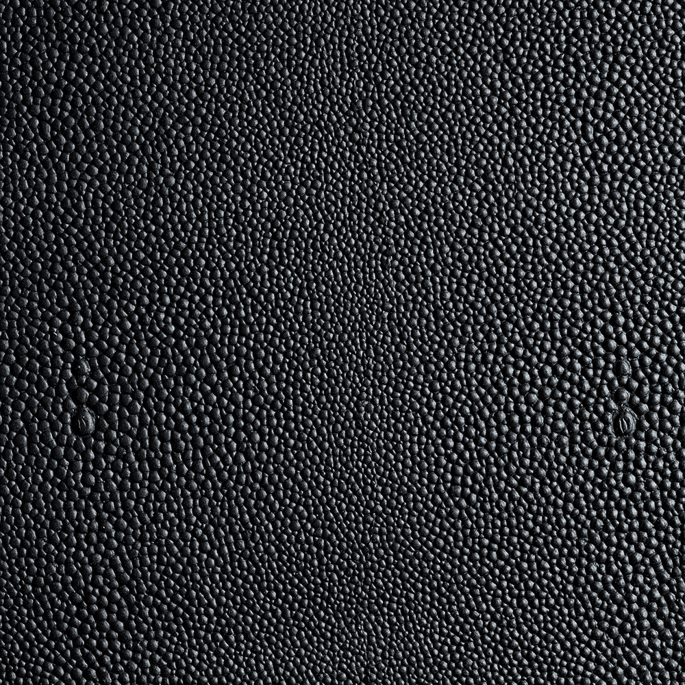 30" x 19" Conero Leather Mat with Edge, Black Shagreen, 5/Box Main - Image