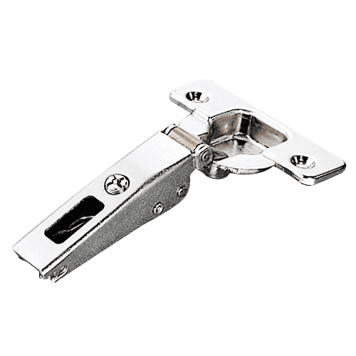Series 200 120&#730; Opening Hinge, 45mm Bore Pattern, Self-Closing, 1/2" Overlay, Nickel-Plated, Dowelled - Main Image