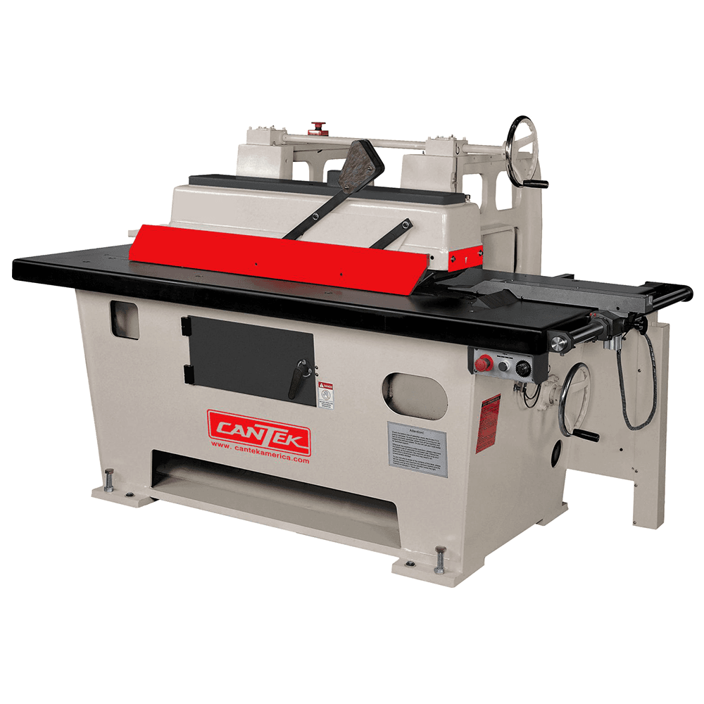 Cantek R18 18" Heavy Duty Bottom Cutting Straight Line Ripsaw Three Phase - Main Image