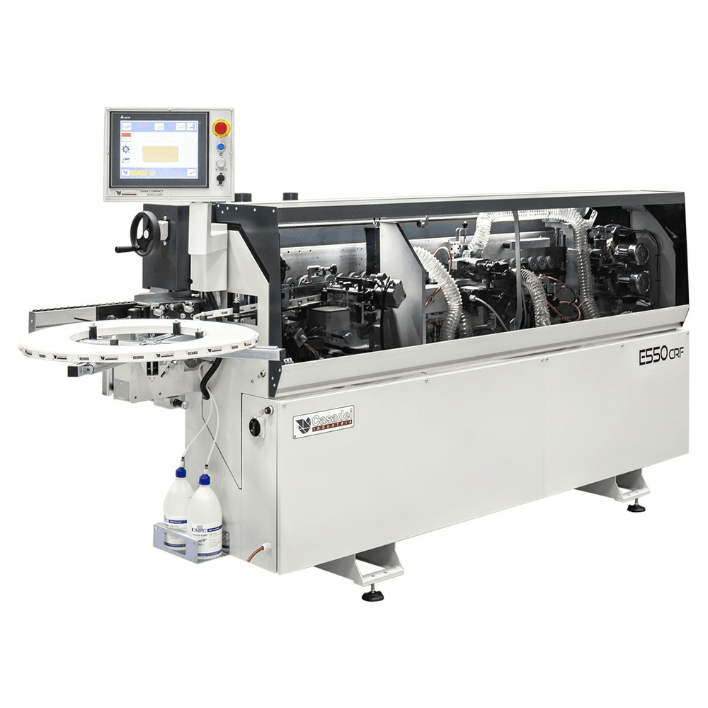 E550F Automatic Edgebander with Inferior Glue Pot Hot Melt (EVA)/Chain Panel-Feeding and Pre-Milling Main - Image