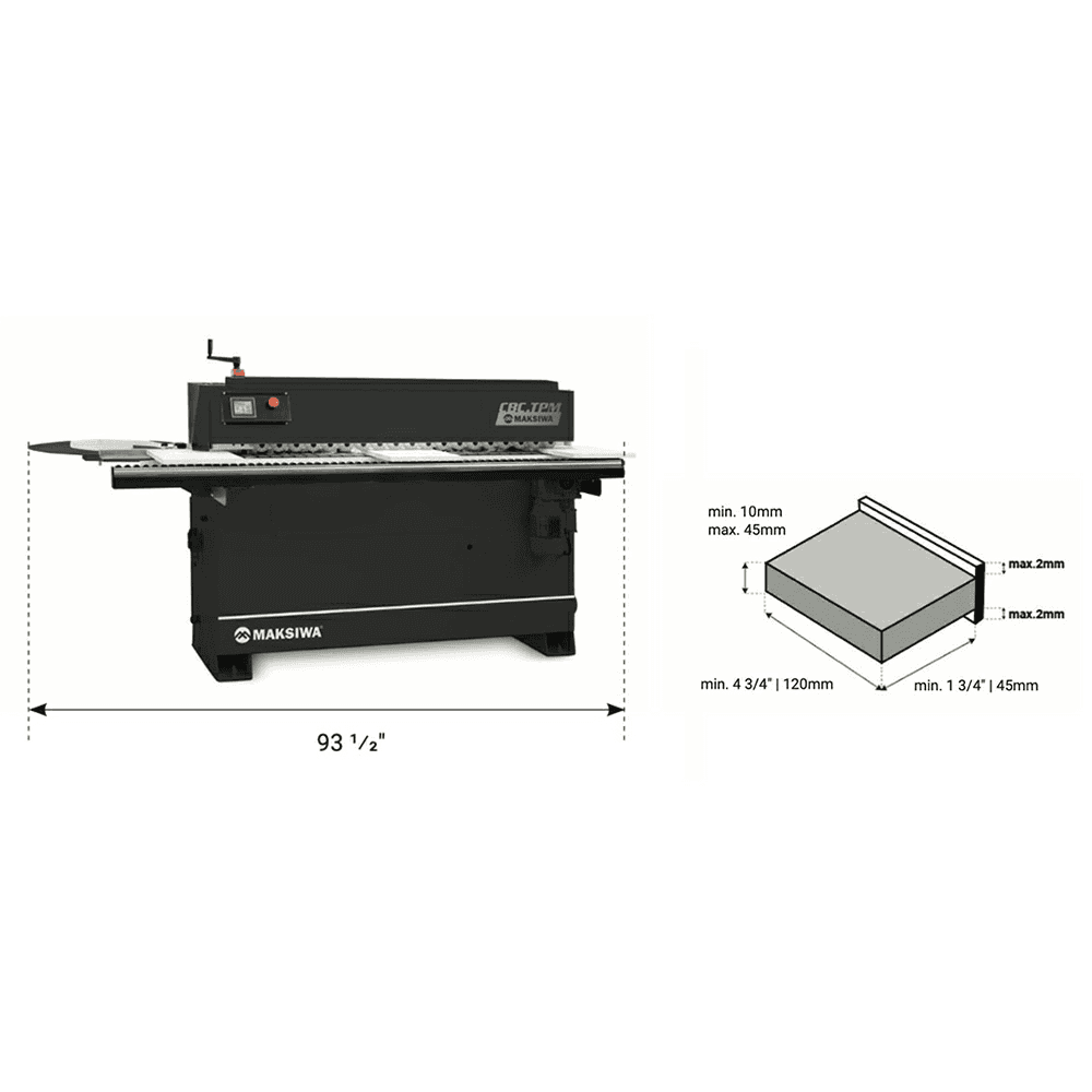 Automatic Pre-Milling Edgebander, 220V/1-Phase Alt 4 - Image