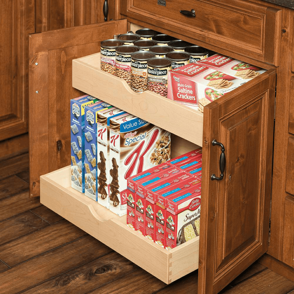 X-Series Pilaster Kit with 20 Brackets, Maple Finish - Century Components