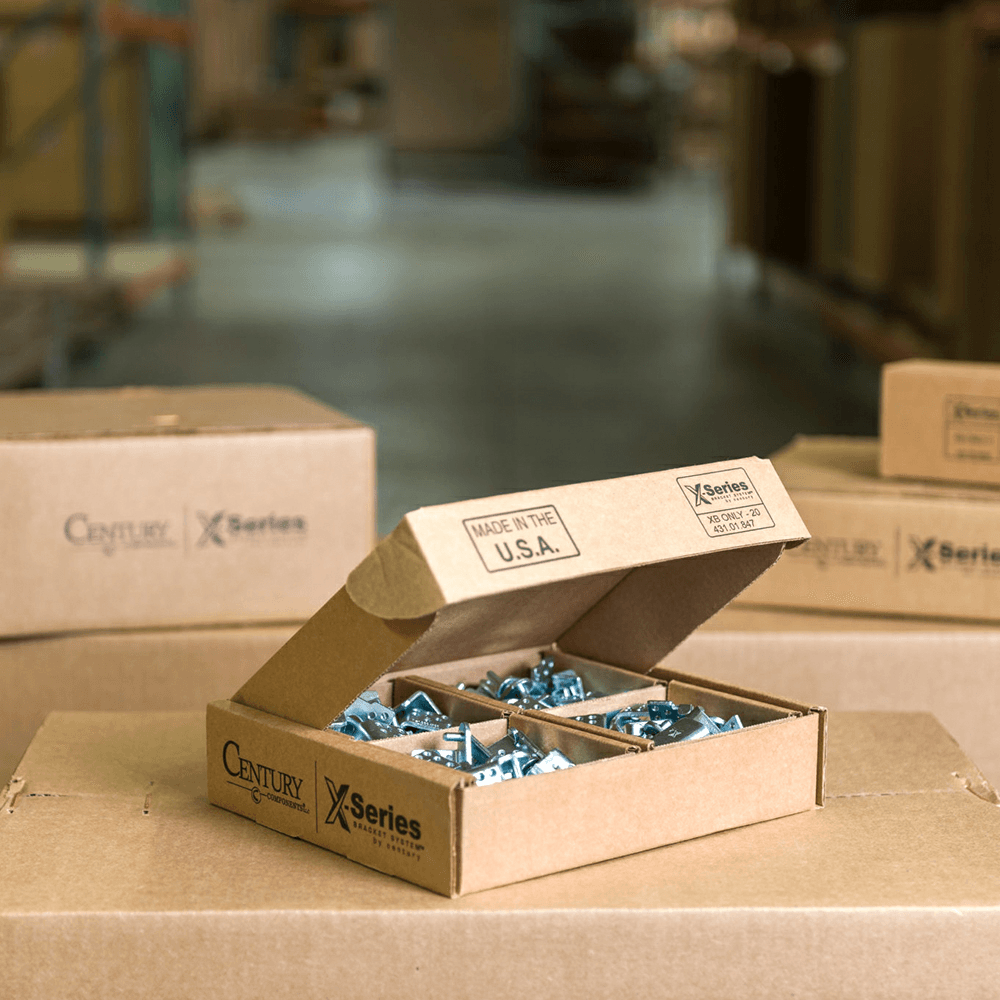 X-Series Pilaster Bracket for 50 rollout shelves - Century Components - Image 1