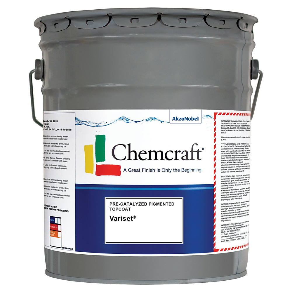 Variset 275 Pre-Cat Pigmented Topcoat, Satin, 5 Gallon - Main Image