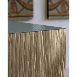 200 Series HPL Metal Laminate 236 Metawave Bronze Aluminum, 4' x 8' Alt 2 - Image