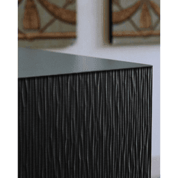 200 Series HPL Metal Laminate 239 Metawave Black Aluminum, 4' x 8' Alt 2 - Image