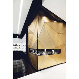 900 Series Phenolic Laminate 910 Satin Gold Aluminum, 0.055" Thick, 4' x 8' Alt 7 - Image