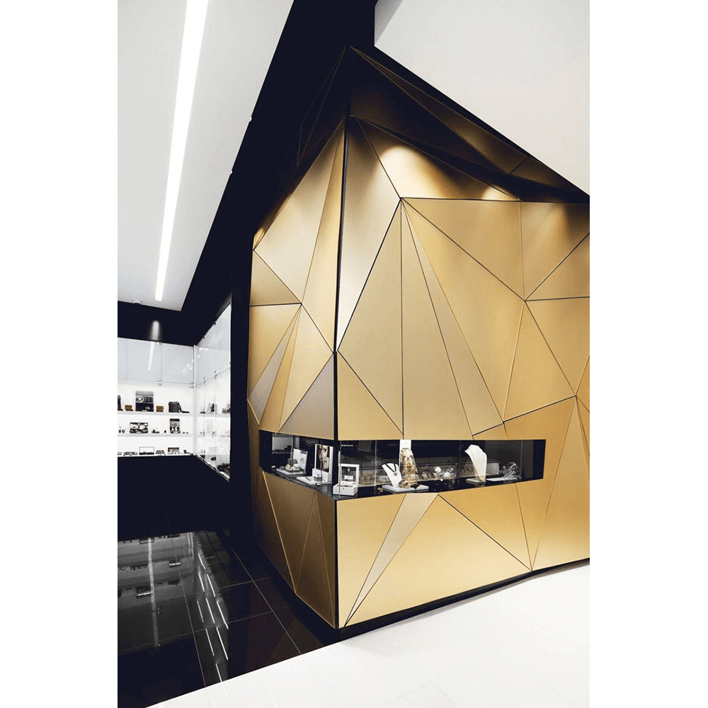 900 Series Phenolic Laminate 910 Satin Gold Aluminum, 0.055" Thick, 4' x 10' Alt 7 - Image