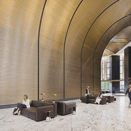 900 Series Metal Laminate 936 Champagne Brass Aluminum, 0.025" Thick, 4' x 8' Alt 1 - Image