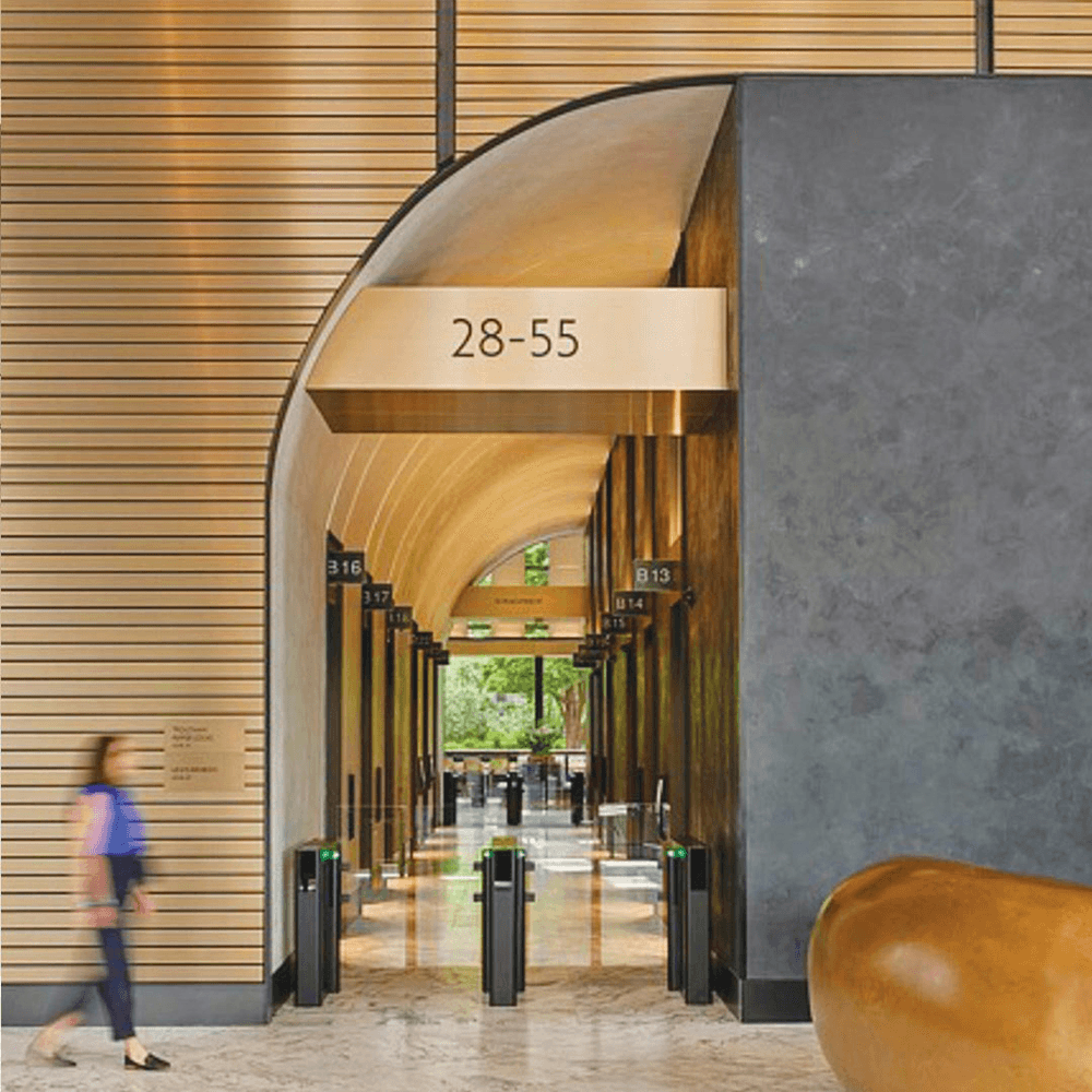 900 Series Phenolic Laminate 936 Champagne Brass Aluminum, 0.055" Thick, 4' x 10' Alt 5 - Image