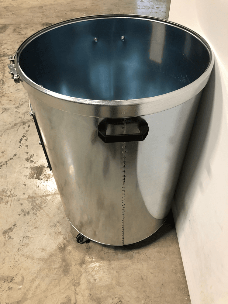 Coima 3 Barrel Waste Cans with Viewing Windows for SHK Series Dust Collectors - Alt3 Image