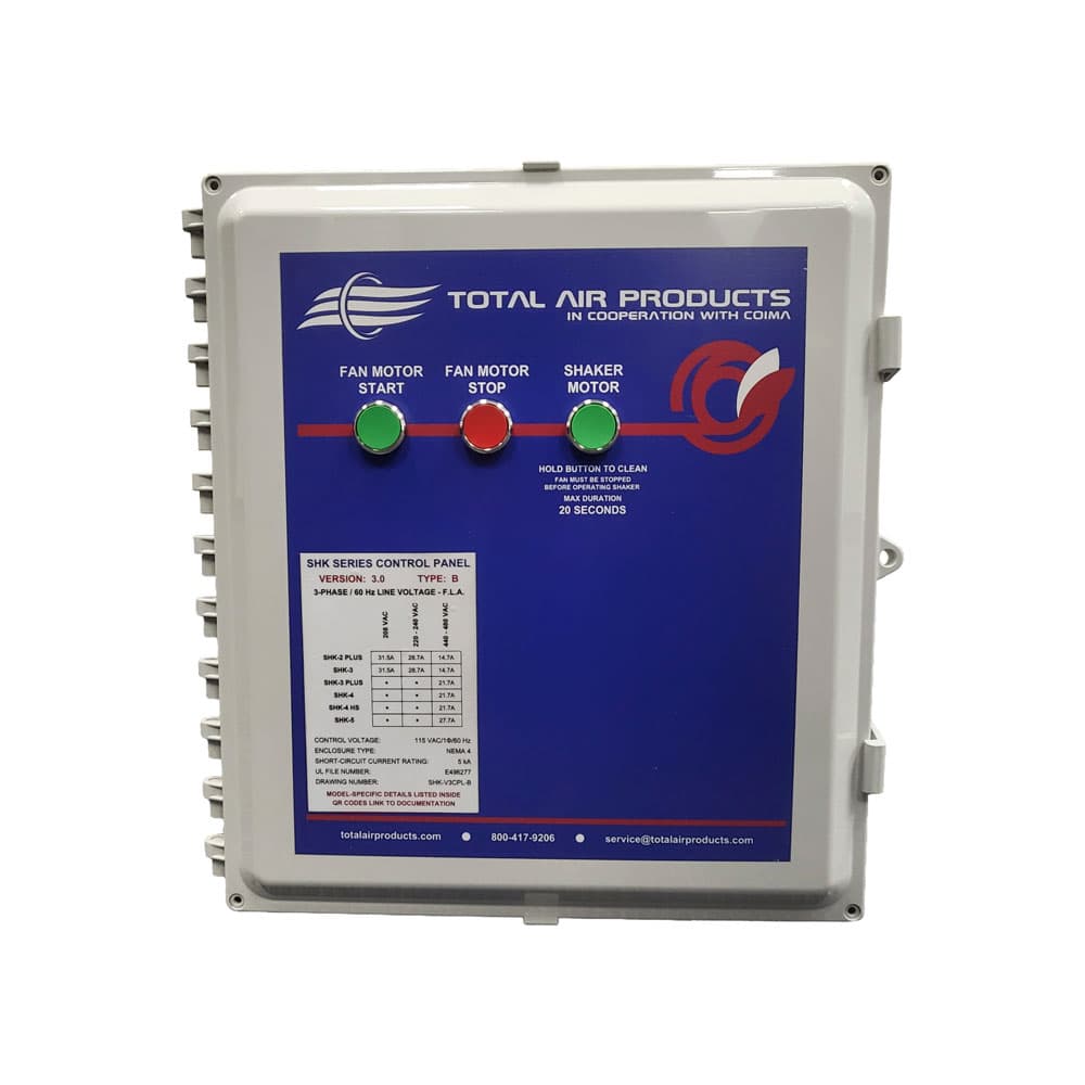 Coima SHK-UL Control Panel for Coima Dust Collectors, 460V, 3PH