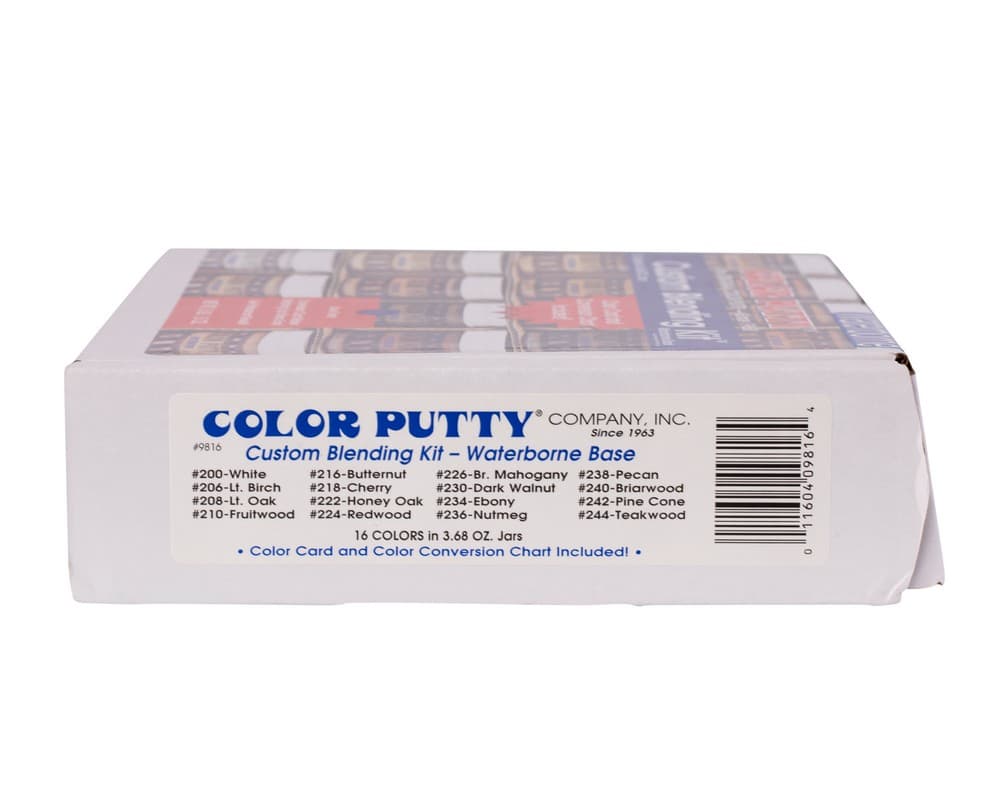 Color Putty Waterborne Wood Filler, 1 lb, 9716WB Blending Kit - Image 5