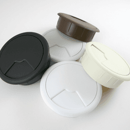 80mm White Plastic Wire Grommet by Custom Accents - Product Image 1
