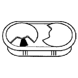 Custom Accents 60mm Oval Grommet - Keep Your Desk Tidy and Wires in Place