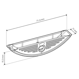 Clamex 71.4mm x 15.3 mm x 13.6mm Connector, LC P-16 x 11 Pieces of 1000 Main - Image