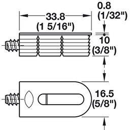 Lamello 186311 Cabineo 8 Connectors for Center Panels White Box of 2000 - Alt Image 1