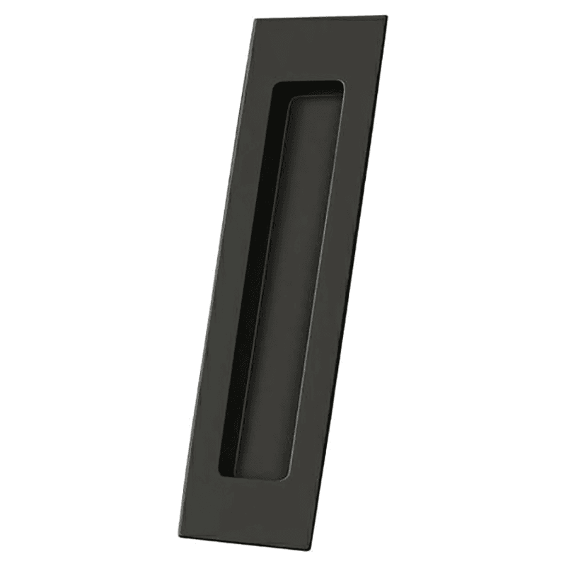 7" Recessed Flush Pull, Black Alt 1 - Image