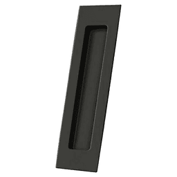 7" Recessed Flush Pull, Black Alt 1 - Image