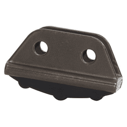 Non-Skid Foot Assembly with Installation Hardware for Quiet Glide Library Ladders in Oil Rubbed Bronze