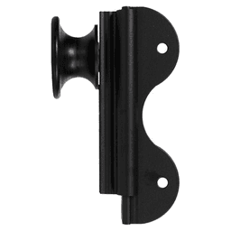 Black Finish Rolling Hook Assembly for Quiet Glide Library Ladders with Easy Removal Wheel