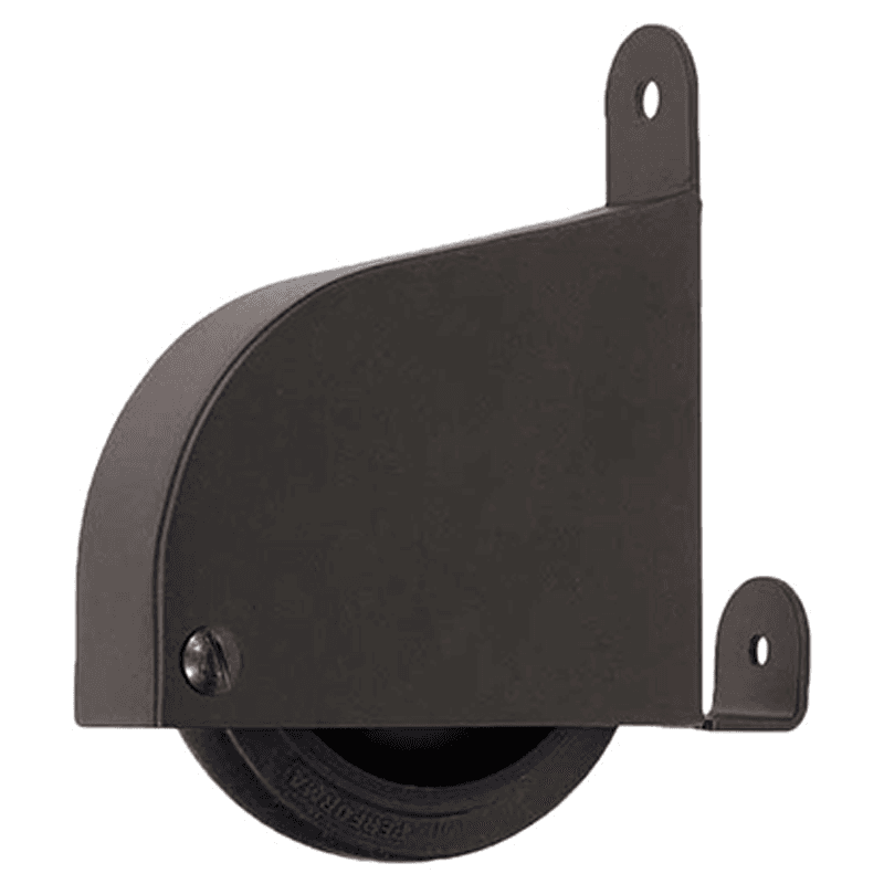 Oil Rubbed Bronze Contemporary Ladder Wheel Assembly with Brake by Quiet Glide