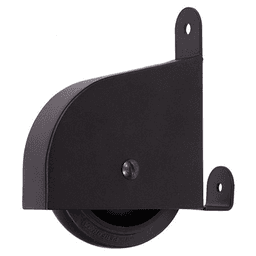 Contemporary Black Quiet Glide Ladder Wheel Assembly for Library Ladders with Hardware