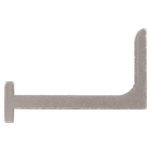 Satin Nickel QG Roller Horizontal Bracket Kit with Rail Bracket and Screws