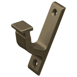 Oil Rubbed Bronze Finish Hook Vertical Bracket Kit for Standard Rollers - Quiet Glide Rail Bracket