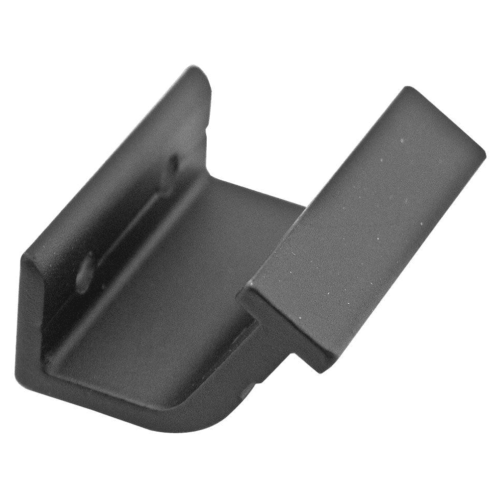 QG Hook Horizontal Bracket Kit with Rail Bracket for Top and Swivel Rollers in Black Finish
