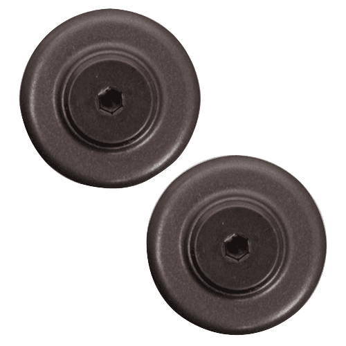 Complete Rail End Cap Stop Kit with Bolts, Rail End Caps, and Stops - Oil Rubbed Bronze Finish