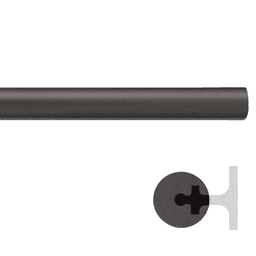 72" Extension Rail in Oil Rubbed Bronze Finish for Rolling Library Ladder