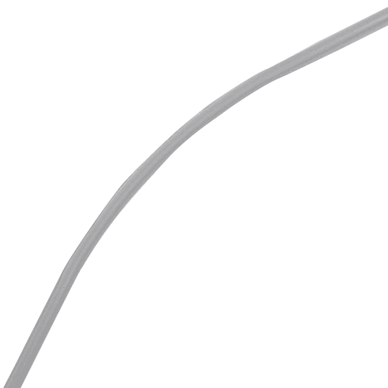 Quiet Glide Inside Corner Rail in Satin Nickel Finish with 30" Radius and 135&#730; Curve
