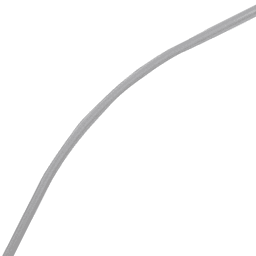 Quiet Glide Inside Corner Rail in Satin Nickel Finish with 30" Radius and 135&#730; Curve