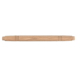 Red Oak Wide Turned Top Rung for Library Ladders