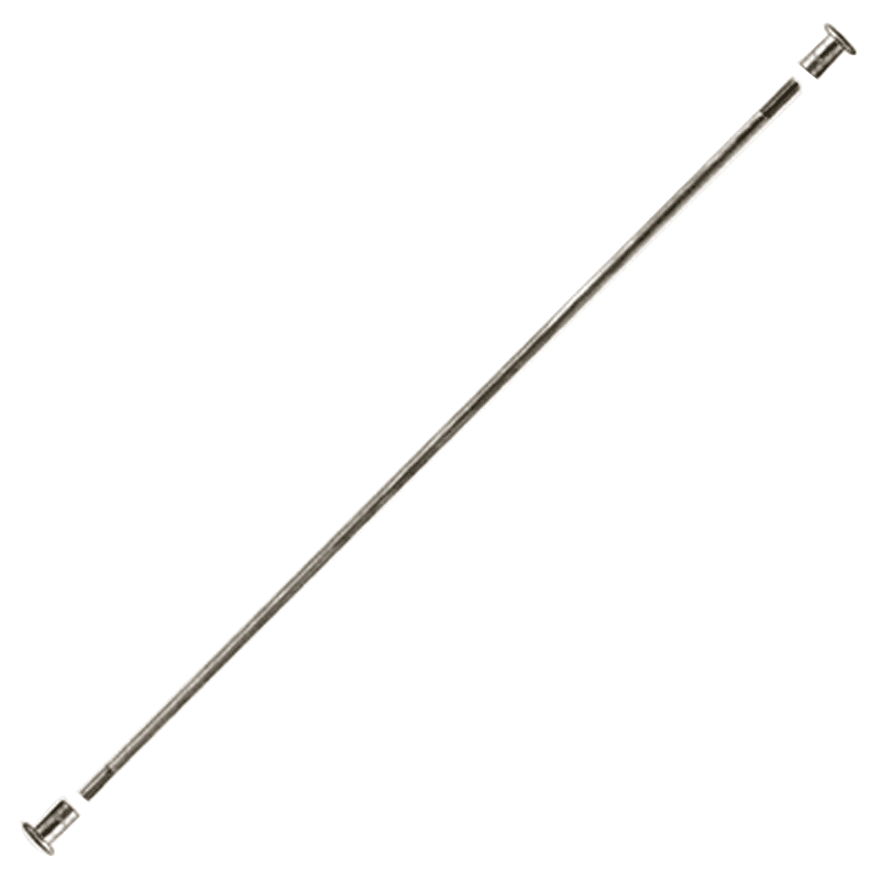 Additional Step Support Rods for Quiet Glide Ladders over 8'''' Tall in Polished Chrome Finish