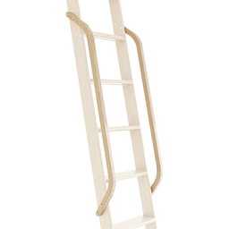 47" Wooden Handrail with Satin Nickel Bolt, Clear Coat Finish, Hickory Main - Image